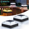 newstyle Luci Solari per Pali 4x4 da Esterno, 3 Modalità di Colore, Impermeabili IP65, per Recinzioni e Pali in Vinile/PVC/Legno 4x4