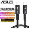 Asus Cavo ASUS Thunderbolt 5 80Gbps PD 240W, Cavo Dati per Ricarica Rapida 8K60Hz, Cavo Type-C per MacBook, iPad, iPhone e Android
