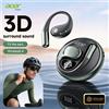 Acer Cuffie Bluetooth wireless di tipo aperto Acer Ohr550, stile auricolare, dedicate per sport, corsa e ciclismo, con bassi potenti, effetto sonoro 3D, riduzione del rumore per le chiamate e un utilizzo