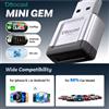 Ottocast Express Mini Gem Cube 3.0 Adattatore CarPlay e Android Auto da Cablato a Wireless, Dongle USB, Accessori Auto per iPhone e Android