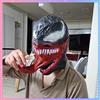 MARVEL Maschera di Venom per Cosplay, Costume di Halloween in Latex, Copricapo Indossabile da Attore, Taglia Unica per Adulti, Accessorio per Comic-con e Feste, Regalo