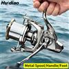 HUIDIAO Mulinello da Pesca Huidiao Heavy Duty 8000-14000 con Frizione Massima 25KG, Bobina/Manovella/Piedino in Metallo Robusto per Pesca in Mare e Grandi Prede