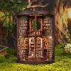 zuuton Kit Fai-da-Te Book Nook, Mini Biblioteca 3D Retrò con Luce LED, Libreria in Legno Artigianale, Decorazione per la Casa, Regalo di Compleanno