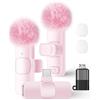 basix Microfono Lavalier Wireless Mini con Riduzione del Rumore per iPhone iPad Android Video Vlog - Microfono Wireless Portatile