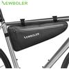NEWBOLER Borsa da ciclismo impermeabile NEWBOLER, borsa triangolare per bicicletta, borsa da telaio anteriore per bici