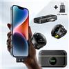 basix Microfono Lavalier Wireless per Telefono, iPhone, Laptop con Funzione di Cancellazione del Rumore per Registrare Video Durante le Riunioni
