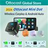 OTTOCAST Adattatore Wireless Ottocast Express Mini Dot per Carplay e Android Auto, da Cablato a Wireless, WiFi 6, Plug & Play per Audi e Kia
