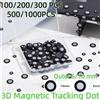 Creality 100-1000 Pezzi Punti di Marcatura Magnetici ad Alta Riflettività per Scanner Laser 3D Portatile, Punti di Posizionamento Target, Diametro Interno 6.0mm, Diametro Esterno 10mm
