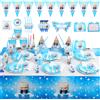Potdemiel Decorazioni per Feste di Compleanno a Tema Cartoon Boss: Palloncini, Tovaglia, Bicchieri, Piatti, Tovaglioli, Topper per Torta, Striscione per Baby Shower