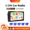 AINAVI K60 Autoradio Universale 2 Din con Carplay Wireless, Android Auto, Schermo Touch HD IPS, BT, Type-C, Sistema Multimediale Auto 2DIN