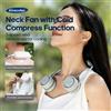 kinscoter Ventilatore da collo Kinscoter con funzione impacco freddo, 3 velocità, portatile, per sport, 800mAh*2, per casa, esterno, viaggi