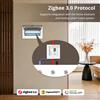 Zemismart Zigbee 3.0 Mini Contatore di Energia Intelligente 63A, Sensore di Monitoraggio Elettrico Compatibile con Homey, Supporta Home Assistant tramite ZHA Z2M