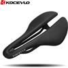 KOCEVLO K08 Sella per Bicicletta Ultraleggera 140g in Carbonio, Sella da Corsa MTB e Bici da Strada, Cuscino Comodo e Forato 250*143mm