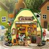 zuuton Kit Fai-da-Te per Casa delle Bambole in Miniatura, Giardino di Avocado, Puzzle 3D in Legno con Mobili, Set di Modellismo Artigianale per Regalo di Compleanno