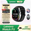 Lenovo Nuovo Smartwatch Lenovo con Display AMOLED da 1,96 Pollici, Chiamate Bluetooth, Monitoraggio Salute e Fitness per Apple, Android e iOS