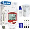 sejoy Kit per il test della glicemia SEJOY con 25 strisce reattive/lancette, 100 strisce reattive per la glicemia per BG201/202/203