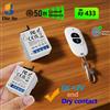 Diese Interruttore Luce Wireless RF con Telecomando 433MHz DC 12V 1CH Ricevitore Relè Trasmettitore 50m per Sistema LED Porta Garage e Serratura