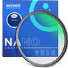 NEEWER Filtro UV NEEWER MC 39/40.5/43/46/52/55/58/62/67/72/77/82/95mm Ultra Sottile HD Ottica Multistrato Protezione Ultravioletta