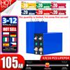 darkquit Batteria LiFePO4 105AH 3.2V Grado A Nuova di Zecca Cella Ricaricabile 6000+ Cicli Disponibilità EU Fai da Te 12V 24V 48V Per Pacco Batterie Solari
