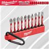 Milwaukee 4932492939 Set di Punte per Avvitatore a Impulsi Shock Wave, Set da 10 Pezzi, Inserti per Cacciavite