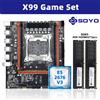 SOYO Kit Scheda Madre Gaming SOYO X99 con CPU Intel E5 2676 V3 e 16GB (2*8GB) DDR3 1600MHz Dual Channel RAM per Computer da Ufficio
