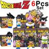 Bandai Set di 6 Action Figure Anime Dragon Ball Versione Q, Goku, Son Gohan, Vegeta, Frieza, Modellini da Assemblare, Giocattoli Regalo