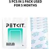 PETKIT Agente essiccante sostitutivo per alimentatori intelligenti - 5 confezioni di perle di gel di silice trasparenti