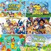 Potdemiel Decorazione per Festa di Compleanno a Tema POKEMON, Sfondo con Simpatico Pikachu, Banner Fotografico, Accessori per Baby Shower, per Bambini e Bambine