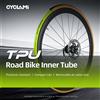CYCLAMI Camera d'aria per bici CYCLAMI ultraleggera in TPU con valvola francese rimovibile in metallo per bici da strada 700C 700 18 23 25 28 30 32 C