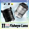 TTArtisan Obiettivo Fisheye Grandangolare TTArtisan 11mm F2.8 Argento Full Frame per Fotocamere Sony E FE Nikon Z Canon EOS R Leica Sigma Lumix L DSLR