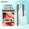 HYTOOS Fresa per Unghie Diamantata per Cuticole, Rivestita in Rame, a Barilotto Liscio, per Rimozione Pelle Morta, Strumento Professionale per Manicure