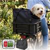 NEWBOLER Borsa Portapacchi per E-Bike NEWBOLER, Cestino Posteriore in Ferro di Grande Capacità per Biciclette da Strada, MTB, Viaggi e Shopping