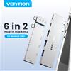Vention Hub USB C Vention 6 in 2 Thunderbolt 4 80Gbps 8K Dock Station per MacBook Pro Air, USB 3.0, HDMI 4K60Hz per Laptop Windows