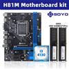 SOYO H81M Set di schede madri per giochi Intel i3-4130 con processore e RAM DDR3 da 16 GB 1600 MHz M.2 NVME PCIEx16 Interfaccia HDMI VGA LGA 1150