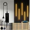 MALITAI Striscia LED COB Dimmerabile con Doppio Sensore Touch per Pannelli in Legno Acustico, Retroilluminazione TV e Illuminazione Ambientale Sotto Mobili