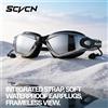 SCVCN Occhialini da Nuoto Professionali SCVCN Antiappannamento, Impermeabili, Lenti HD Trasparenti, Protezione UV, per Adulti, con Cinturino Regolabile e Tappi per le Orecchie
