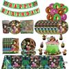 Potdemiel Decorazioni per Festa di Compleanno di Masha, Tema Orso Cartoonesco, Palloncini, Articoli per Eventi, Tovaglia, Bicchieri, Piatti, Striscione, Palloncini