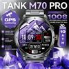 GUHUAVMI Nuovo Smartwatch Militare TANK M70 con GPS, Batteria da 1000mAh, Impermeabile 10ATM, Display AMOLED HD da 1,75'', Chiamate BT, Orologio Sportivo per Uomo