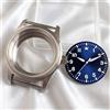 tandorio Cassa per orologio Tandorio 36mm stile pilota, adatta per NH35 NH36 ETA 2824 PT5000 Miyota 8215, 20ATM, fondello in vetro, ricambi per orologi subacquei.