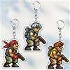 Bandai Portachiavi Classici di Videogiochi per Accessori Borsa, Portachiavi Marco Rossi, Fio, Germi, Eri, Kasamoto, Gioielli per Fan, Giocatori, Regali Gaming