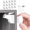 DHDH Serratura Magnetica per Armadietti, Chiusura di Sicurezza per Bambini con Installazione a Vite, Blocco Invisibile per Cassetti e Porte, Protezione per Armadi e Credenze