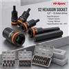 Hi-Spec Set di Bussole Esagonali Metriche Hi-Spec da 1/2 Pollice (H4-H17) - Bussole a Impatto Resistenti per Officina Auto e Set di Utensili per Manutenzione