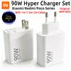 XIAOMI Caricabatterie Originale XIAOMI 90W Mi Turbo Fast Charging per Xiaomi 17 Ultra 15 15T 14 13 13t Poco F7 F8 X7 X8 M8 Redmi Note (Adattatore EU/US)
