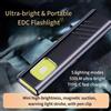 ctzsoop Lampada da lavoro COB magnetica ultrasottile, torcia a LED ricaricabile con clip, luce a mani libere per riparazione auto, attività all'aperto, campeggio, escursionismo