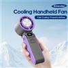 kinscoter Ventilatore Portatile ad Alta Velocità con Raffreddamento Rapido, Ricaricabile 3600mAh, 100 Velocità Regolabili, Mini Ventilatore Pieghevole Turbo e Cordino