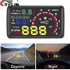 RYSJM Display Head-Up HUD W02 per Auto con OBD, Visualizzazione di Velocità, Giri Motore, Consumo Carburante, Voltaggio, Temperatura Acqua, con Allarme di Eccesso di Velocità e Promemoria di Stanchezza alla