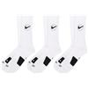 Nike EVERYDAY CREW: Calzini morbidi da basket unisex, eleganti, comodi, antiscivolo e resistenti (confezione da 3) DA2123-100