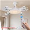 ludengchaoshi Ventilatore da Soffitto LED 2-in-1 con Drone Sospeso, Dimmerabile con Telecomando 50-60W, Ventilatore Silenzioso a 3 Velocità, Adatto per Soggiorni