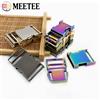 Meetee 2/4 Pezzi Fibbie Metalliche 14-38mm per Chiusure di Cinture, Ganci per Cinghie, Fibbie a Sgancio Rapido, Accessori per Collari per Cani