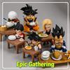 Bandai Anime Dragon Ball Z GK: Statuetta Vegeta e Goku che mangiano un ciotola di riso - Action Figure in PVC da Collezione, Giocattoli e Regali